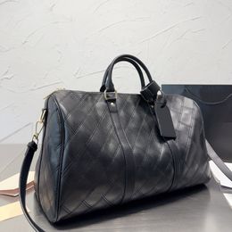 travel bag luggage designer duffles bags ladies designers Handbags Fashion classic large capacity BLACK Diamond Lattice baggage 45CM