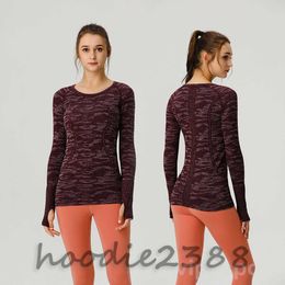 2023 L-78 Autumn Winter New Zipper Jacket Quick-Drying Yoga Clothes Long-Sleeve Thumb Hole Training Running Jacket Women Slim Fitness Coat