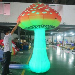 wholesale Free express Outdoor Activities Advertising inflatable simulation mushroom model balloons with colorful led lighting for decoration