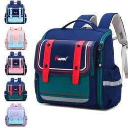 School Bags Schoolbag For Primary School Girls Large Capacity 6-12 Years Old Load Relief Spine Care 1-6 Years Old Boys Horizontal Bag 230822