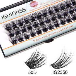 False Eyelashes IGUIONSS Segmented Extension Eyelash DIY Natural Individual Lash Makeup Tools Soft and Easy to Operate 230821