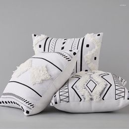 Pillow 45 45cm National Style Cover Black And White Pillowcase Sofa Covers For Living Room Home Decorative