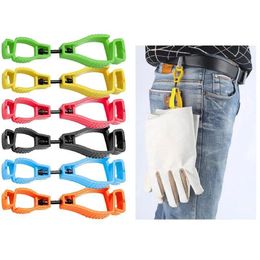 Hooks Rails Safety Glove Holder Clip Hanger Plastic Working Gloves Clips Work Clamp Guard Lx4942 Drop Delivery Home Garden Housekee Dhfcw