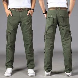 Men's Pants Cargo Men Combat SWAT Army Military Cotton Many Pockets Stretch Flexible Man Casual Trousers 2840 230821