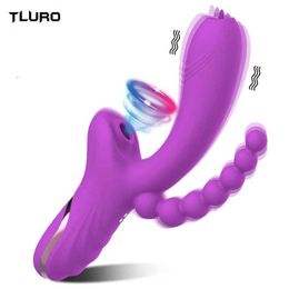 Massager Powerful Vibrator Female for Women g Spot Tongue Licking Vacuum Stimulator Dildo Clitoris Sucker Sexy Goods Adults 18