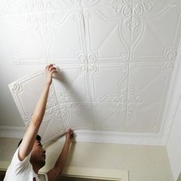 Wall Stickers 3D Ceiling Paste Top Wallpaper Self Adhesive Roof Decoration Three Dimensional