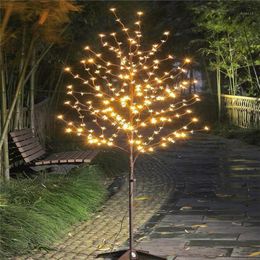 1 5M LED cherry blossom light tree trunk landscape warm white wedding Luminaria lamp outdoor lighting New Year waterproof12545