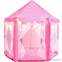 Toy Tents Children Tent Toy Ball Girl Pink Castle Tents Small Playhouses For Kids Portable Baby Outdoor Play Tent Ball R230830