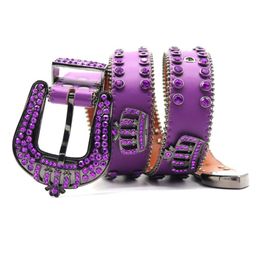 Guangzhou Zhenhao Rhinestone Crown Belt with Hand Inlaid Rivets for Men and Women Hip Hop Punk Fashion Belt