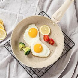 Pans Non-Stick Flat-Bottomed Pot Sauce Japanese Jam Omelet Maifan Stone Thick Frying Pan Egg Cooker Kitchen Accessorie