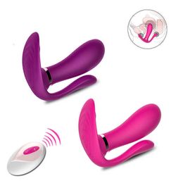 Wearable Butterfly Dildo Vibrator Adult for Women g Spot Clitoris Stimulator Wireless Remote Control Panties