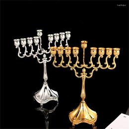 Candle Holders European Metal Holder Decorative Candlestick Bedroom Room Dormitory