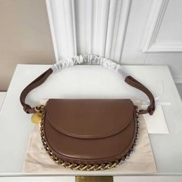 Stella Mccartney Frayme Small Shoulder Bag Medium Flap Handbags Crossbody Oversized Mixed Galvanic Chain Strap Diamond Luxury Light luxury and high sense