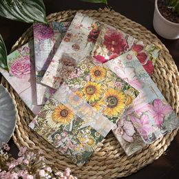 6packs/LOT All Things Bloom Series Retro Creative Decoration DIY Paper Memo Pad