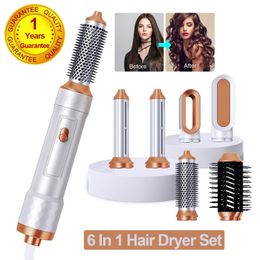 Hair Dryers Upgraded 6 In 1 Dryer Set Automatic Curler Straightener Comb Curling Iron Styling Tool Blow Home 230821