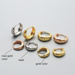 Hoop Earrings 11231437 The Geometric Copper Round Shape Spring Vacuum Plating No Easy Fade Allergy Free