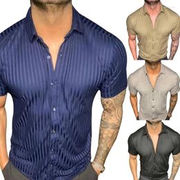 Men's Casual Shirts Thin Hawaiian Mercerized Shirt For Men