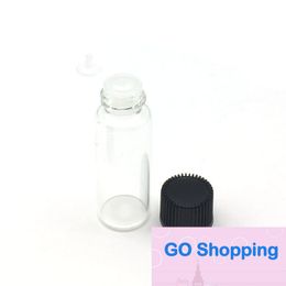 New Clear Essential Oil Glass Bottle with Orifice Reducer Siamese Plug Perfume Sample Vials Empty Perfume Test Bottle 5ml