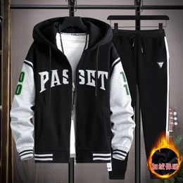 Men s Tracksuits Sweatsuit Autumn Winter Suit Casual Fashion Men Sets Hooded Jacket Hip Hop Sports Two piece Korean Youth 230821