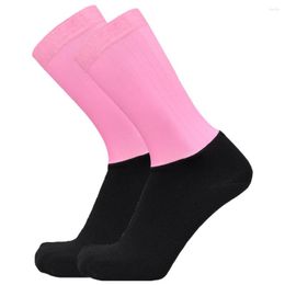 Sports Socks Cycling Men Women Anti-slipping Breathable Running Professional Bicycle Aero Gradient Colour Outdoor Sport Sock
