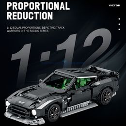 Blocks Supercar Series Original Design VICTOR 1 12 Model Building Racing Sport High Tech Vehicle MOC Bricks Toy Kit Gift Boys 230821