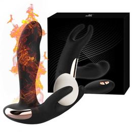 Tibecatira Prostate Massager Warming Electric Vibrating Rod Postvestibular anal plug Male Masturator Comrade