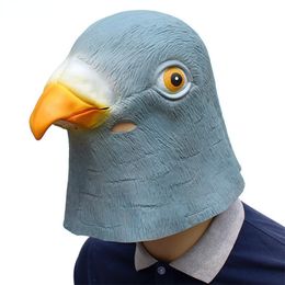 Party Masks 1PC Mask Latex Giant Bird Head Halloween Cosplay Costume Theater Prop for Birthday Decoration 230821