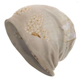 Berets Gold Lace Autumn Spring Hats White Genuine Pearls Thin Hat Bonnet Special Skullies Beanies Caps Men Women's Earmuffs