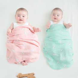 Blankets 120X120CM Muslin Blanket Cotton Baby Swaddle Soft Born Bath Towel Gauze Infant Kids Wrap Sleepsack Stroller Cover