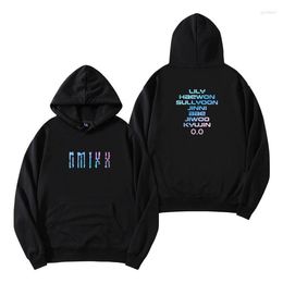 Men's Hoodies 2023 NMIXX Kpop Stylish Sweatshirt Women/men Slim Autumn Winter Printed Logo Fashion Pullover