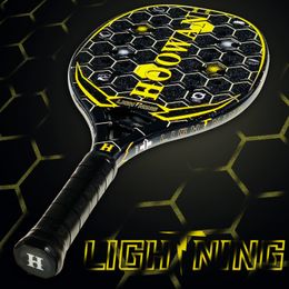 Squash Racquets HOOWAN LIGHTNING Beach Tennis Racket Carbon Fibre 3K Pro Professional 20MM Offensive Style 230821