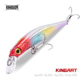 Baits Lures Kingdom Kingart Sinking Minnow Fishing 6g 9g 14g 186g Jerkbaits Good Action Wobblers Hard Accessories 230821