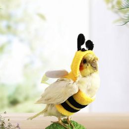 Other Bird Supplies Clothes Birds Bee Shaped Hoodie Comfortable Outfit Small Animal Costumes Soft Stylish