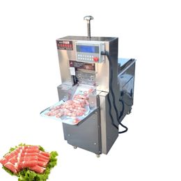 Commercial Electric Meat Slicer Stainless Steel Meat Cutting Machine CNC Single Cut Mutton Rolls Machine Food Processor