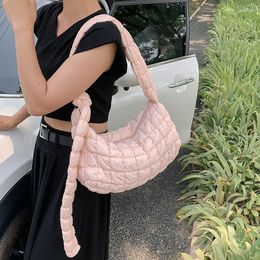 Evening Bags Trendy Designer Large Hobos Padded Handbags And Purse Women Shoulder Crossbody 2023 Nylon Ladies Messenger