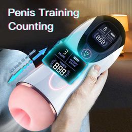Automatic Male Masturbator Cup Sucking Vibration Blowjob Real Vagina Penis Oral Machine for Man Adults