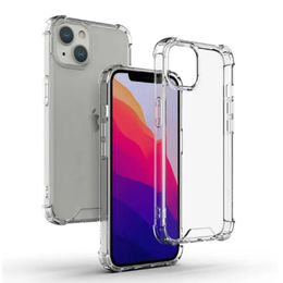 Transparent Shockproof Acrylic Hybrid Armor Hard Phone Cases for iPhone 15 14 13 12 11 Pro XS Max