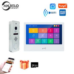 New 10 Inch Touch Monitor 2MP Wide Angle Video Doorbell Camera with Night Vision Motion Detecion Video Doorphone System For Home Villa