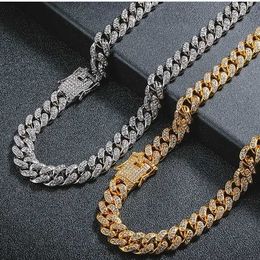 Designer colares cubanos de pulseiras de titânio masculino e feminino colares de diamantes de hip hop