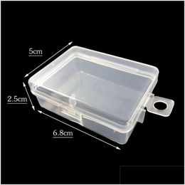 Storage Boxes Bins Clear Lidded Small Plastic Box For Trifles Parts Tools Jewellery Display Screw Case Beads Container Ct0338 Drop Del Dhxov