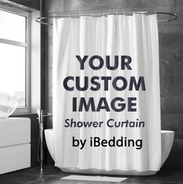 Shower Curtains iBedding Custom Shower Curtain Bathroom Waterproof Curtains Photo Bath Decor With R230829