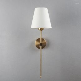 Wall Lamp Modern LED Lights Battery Operated Touch Switch Gold Light Design Metal Sconces For Home Decor Restaurant