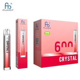 Crystal 600 disposable vape puffs 0% 2% 5% wholesale 12 Colours available EU UK hot selling TPD passed