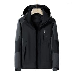 Men's Jackets Spring And Autumn Hooded Top In Charge Coat 2023 Trend Casual Zipper Premium