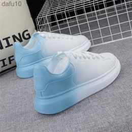 Water Shoes Men Patent Leather New White Shoes Thick-soled Couple Women Shoes Spring Autumn Fashion Trend Board Shoes Sneakers 35-44 HKD230822