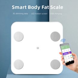 Body Weight Scales Bathroom Smart Electronic Scale LED Digital Bluetooth Floor Balance Composition Analyzer 230821
