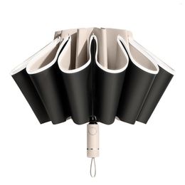Umbrellas Portable Practical 10 Ribs Sun Umbrella Large Gift One Button Operate Fully Automatic Travel Reverse Folding Daily Outdoor