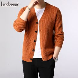 Men's Sweaters 2023 Fashion Brand Sweater Men Cardigan Thick Slim Fit Jumpers Knitwear Warm Winter Korean Style Casual Clothing Male 230822