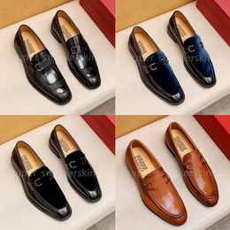 Classic Mens Fashion Loafers Designers Shoes Genuine Leather Men Business Office Work Formal Dress Shoes Brand Designer Party Wedding Flat Shoe