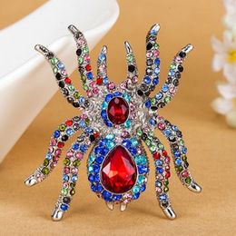 Pins Brooches Luxury Brand Big Spider Brooches Fashion Steampunk Jewellery Colar Femininos vintage Broaches Party Broch Broches Relogio Vaz 230821